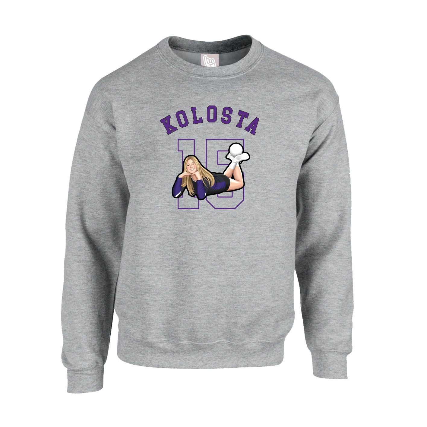 Fleece Crew — Shirsey Arch in Grey