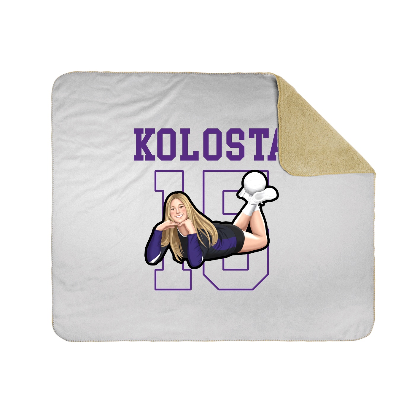 Throw Blanket — Shirsey in White