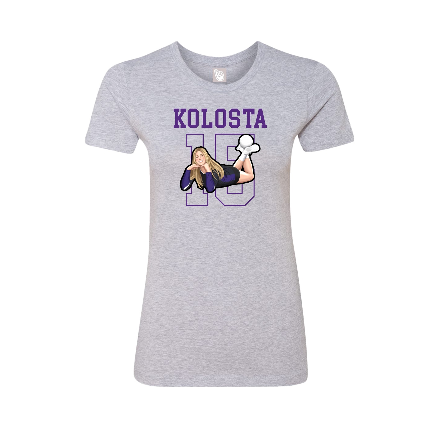 Fitted Women's Tee — Shirsey in Grey