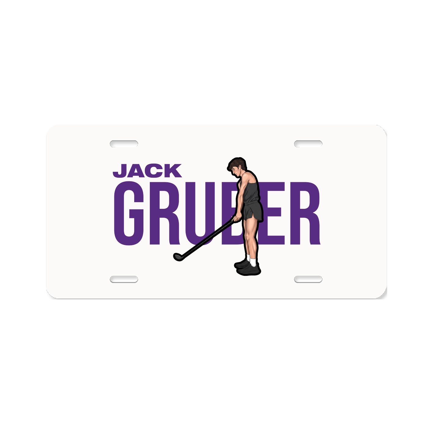 License Plate — Player Name in Classic