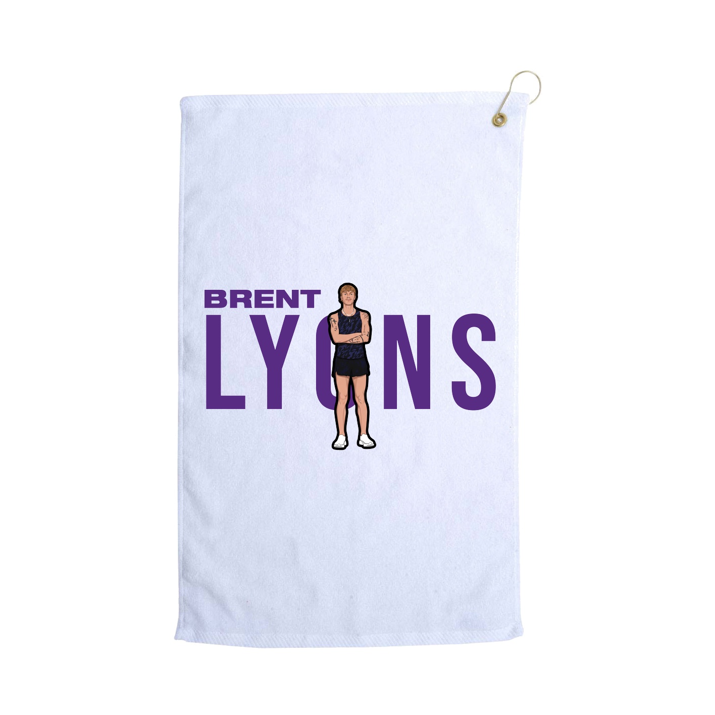 Golf Towel — Player Name in White