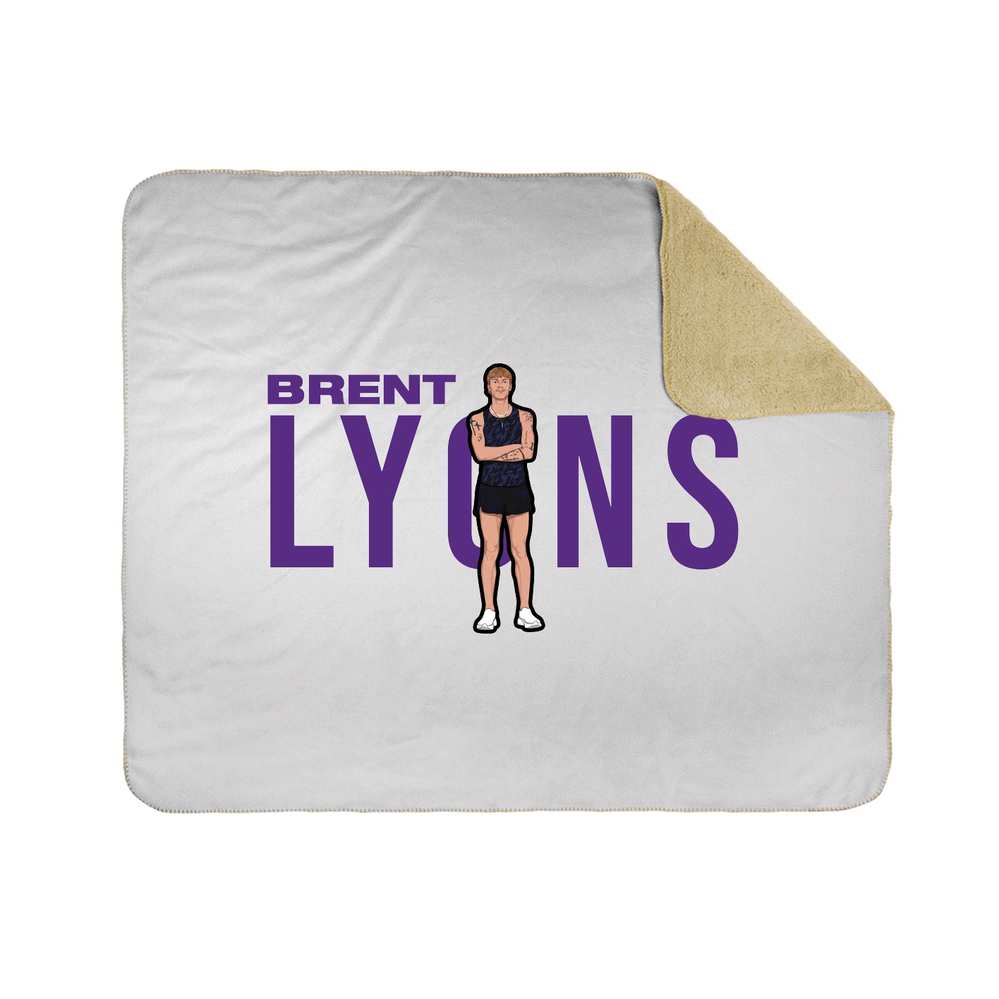 Throw Blanket — Player Name in White