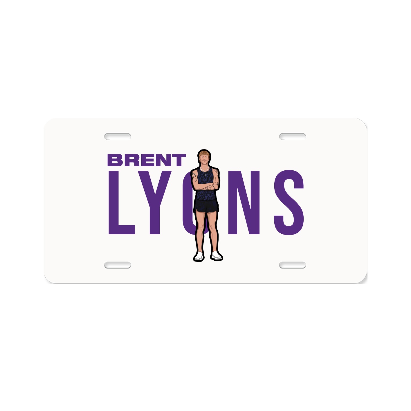 License Plate — Player Name in Classic