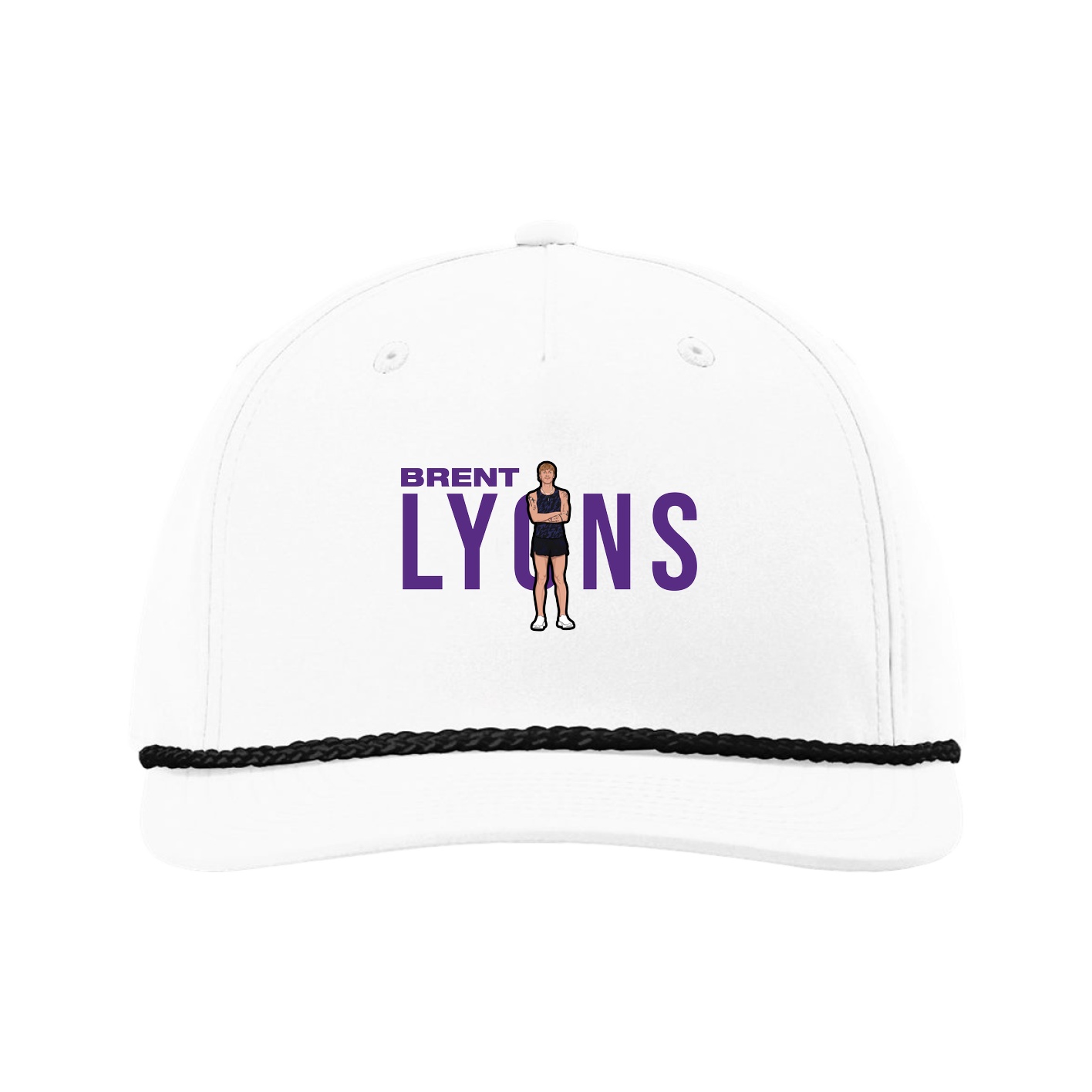 Five-Panel Classic Rope Cap — Player Name in White