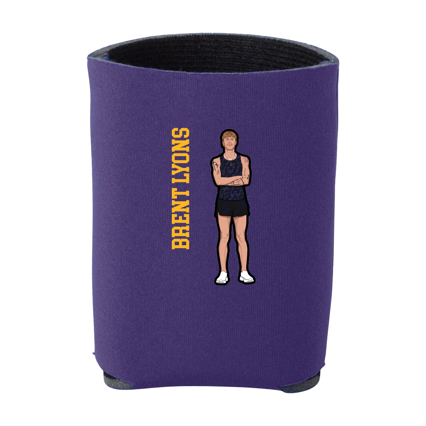 Can Holder — Name Vertical in Purple