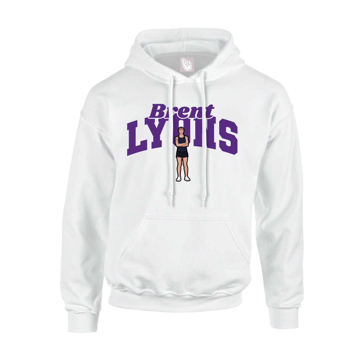 Hoodie — Signature Arch in White