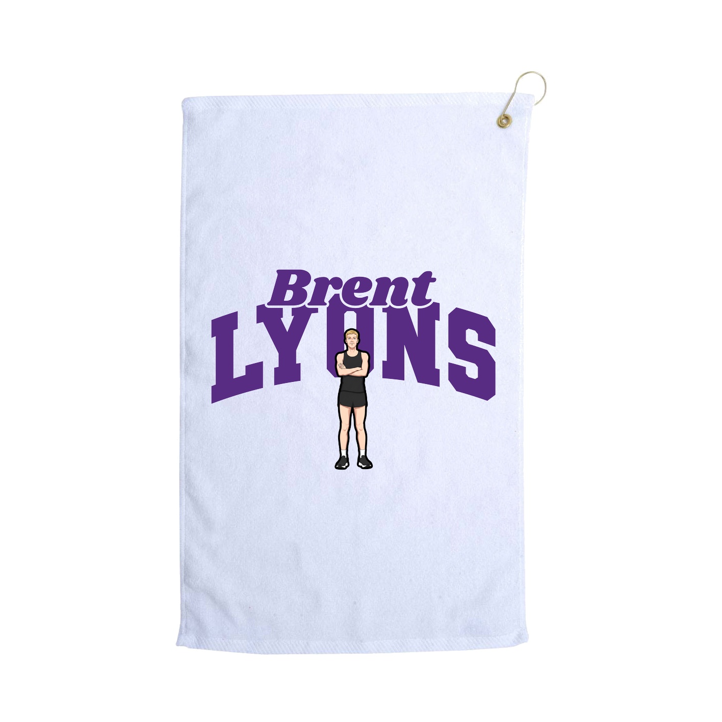 Golf Towel — Signature Arch in White