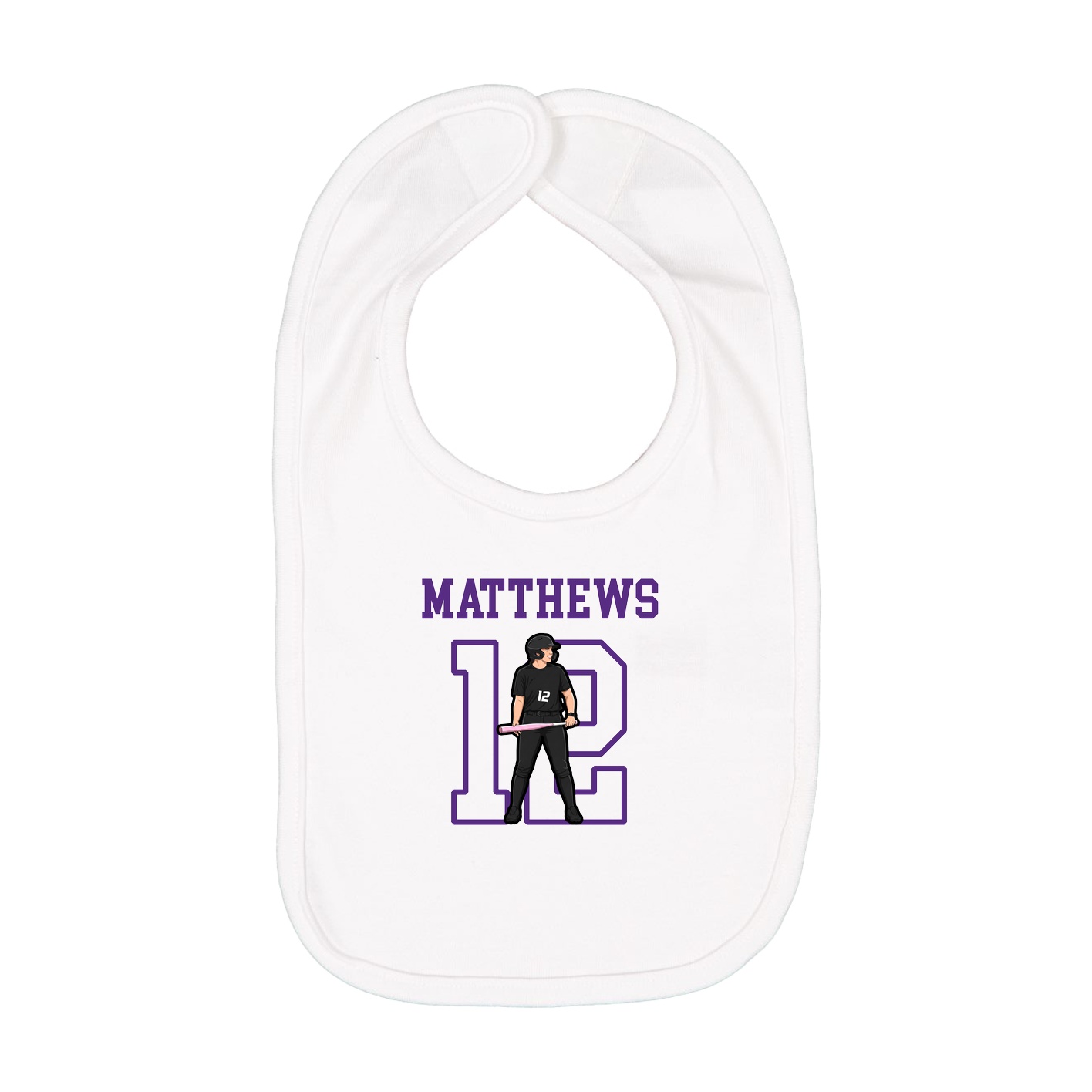 Infant Bib — Shirsey in White