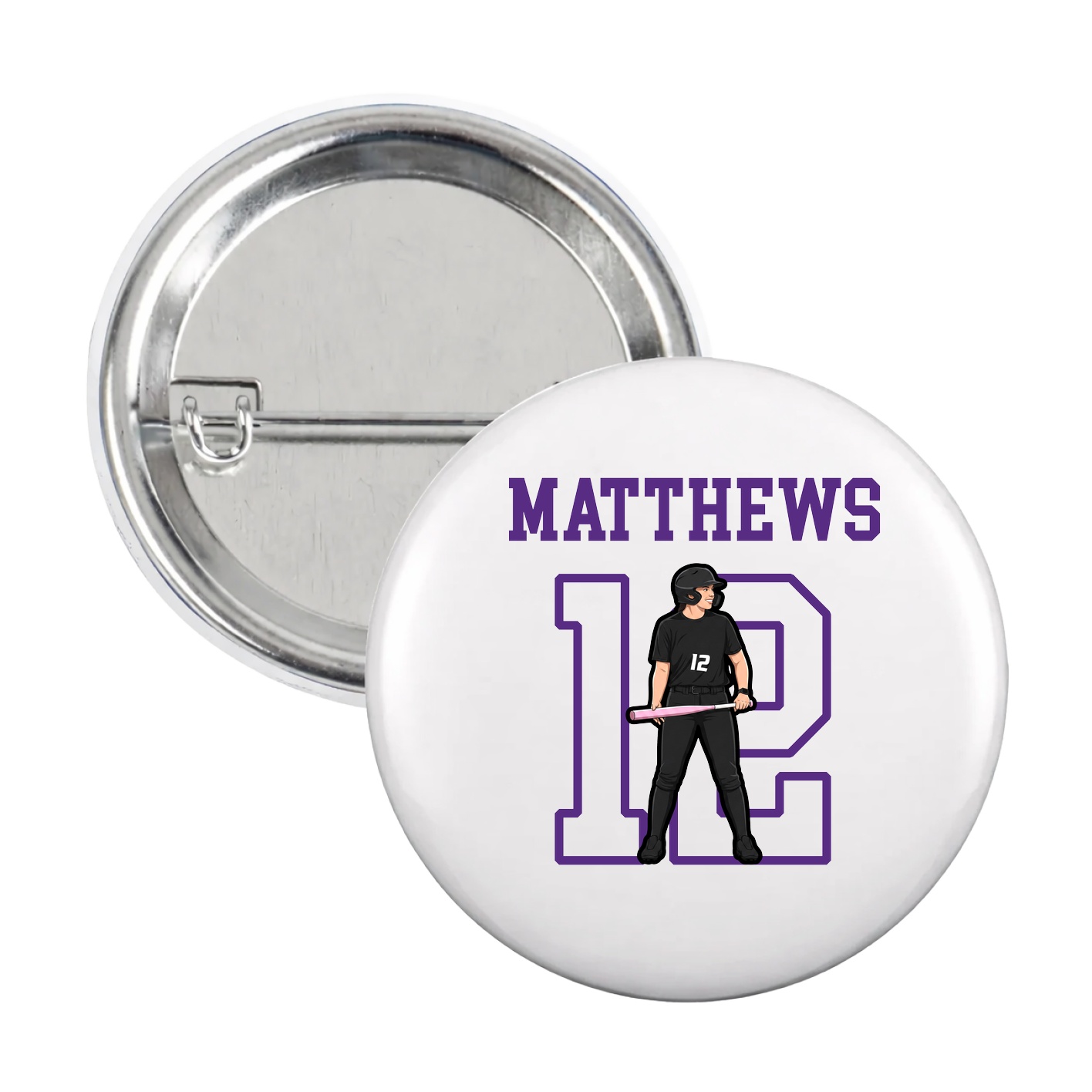 Game Day Button — Shirsey in White