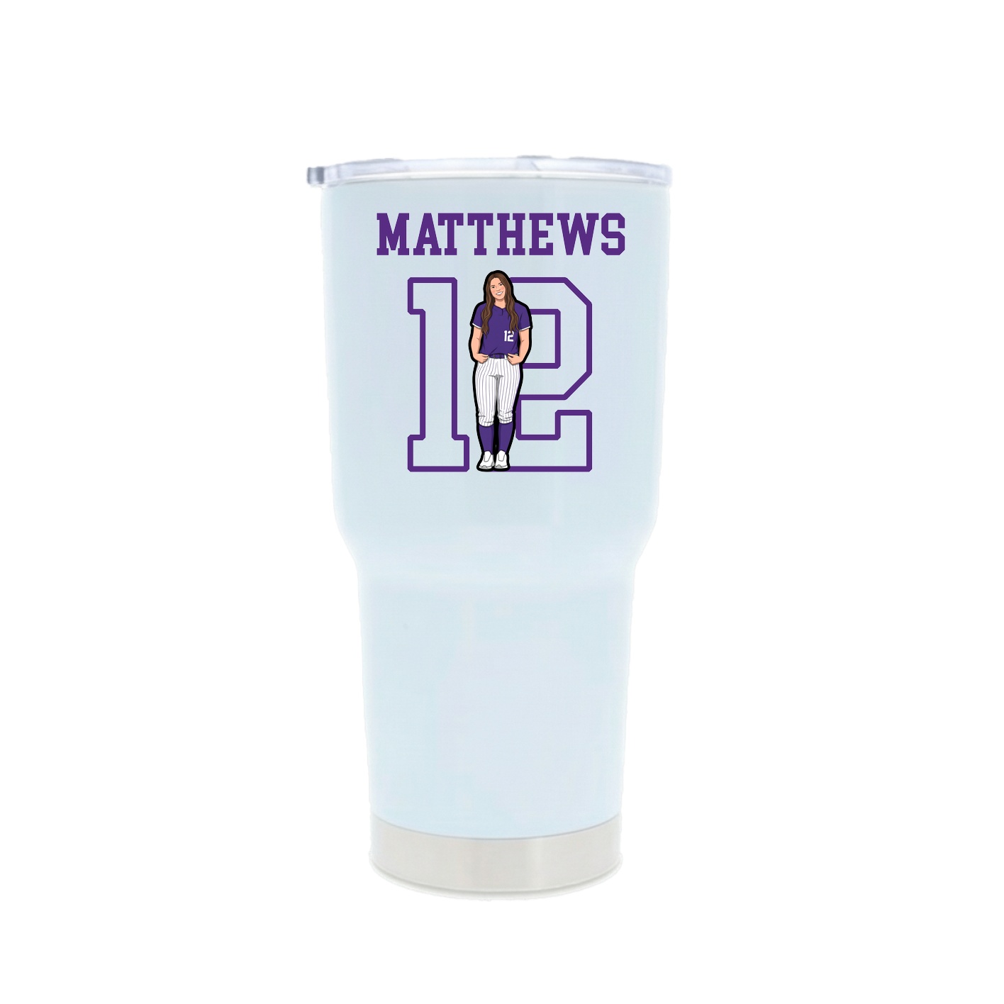 30oz Stainless Steel Tumbler — Shirsey in White