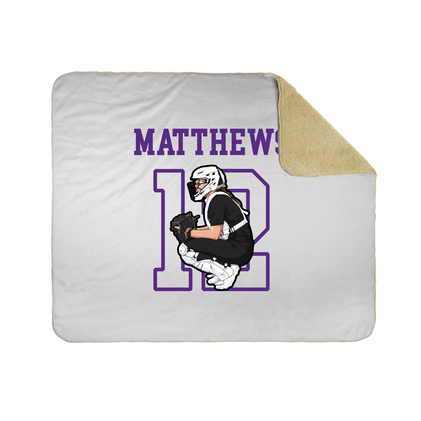 Throw Blanket — Shirsey in White
