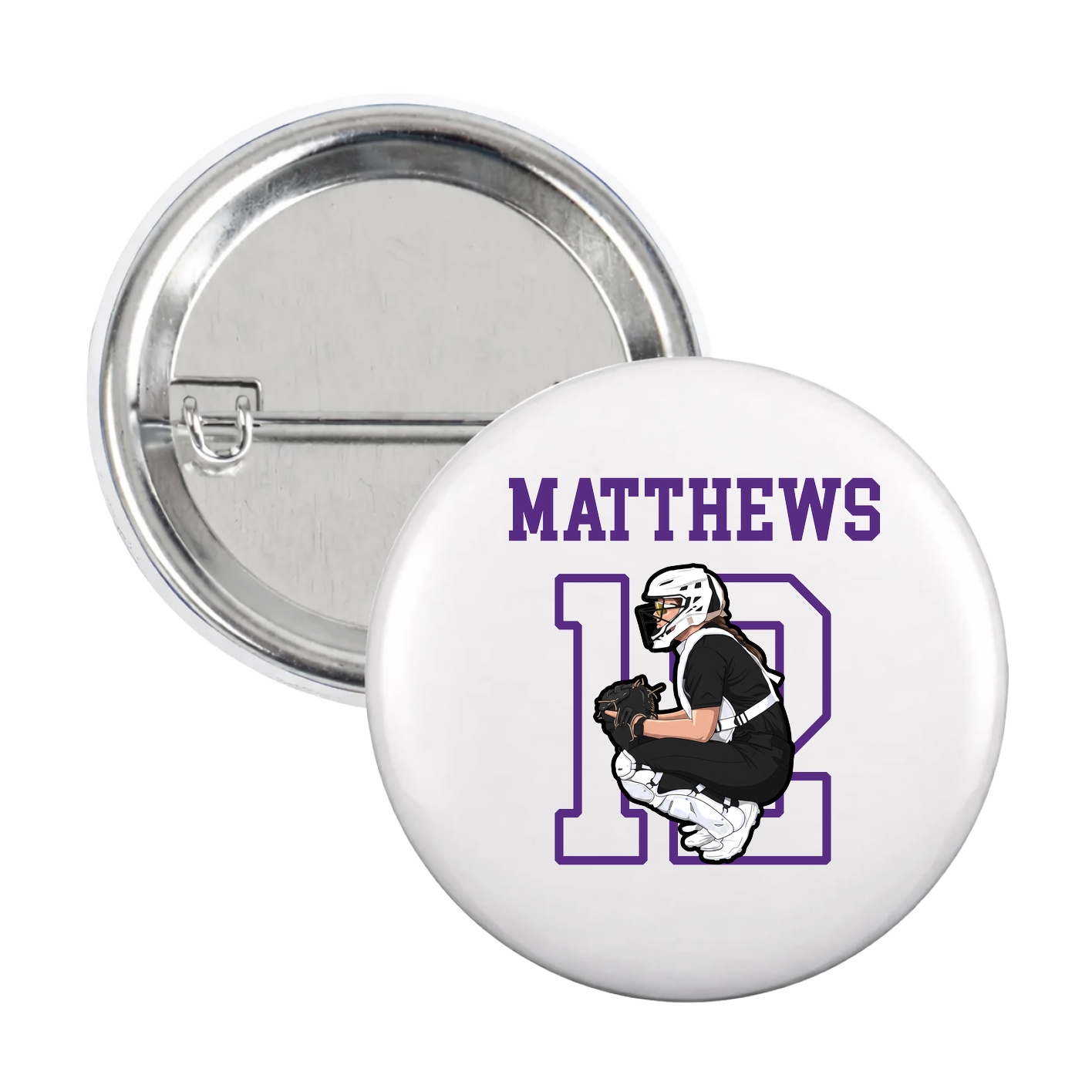 Game Day Button — Shirsey in White