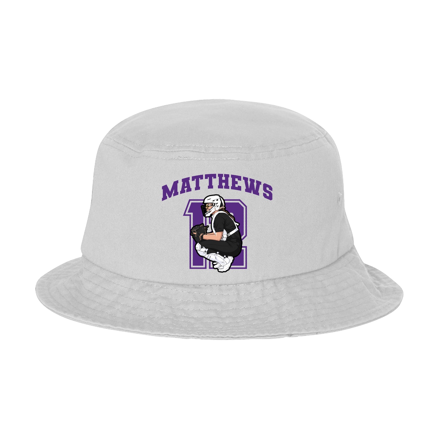 Bucket Cap — Number in White