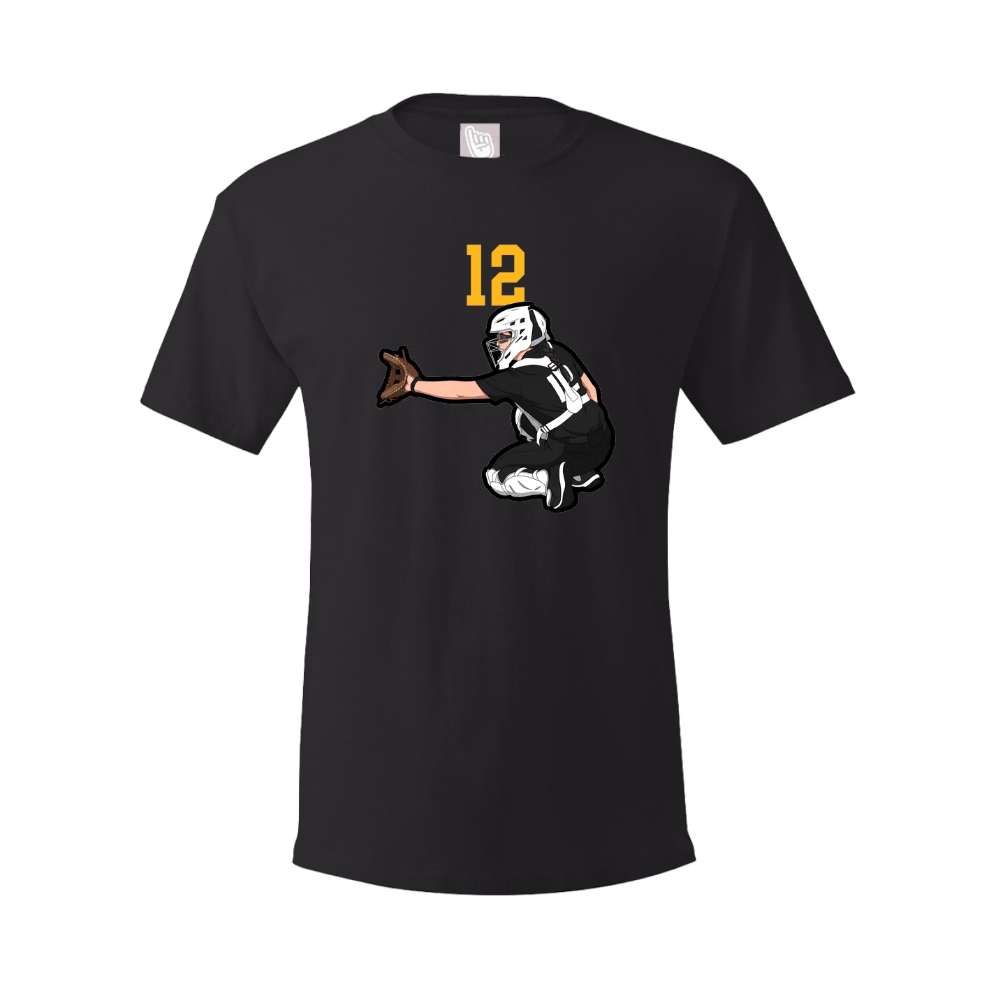Youth Tee — Number Top in Black