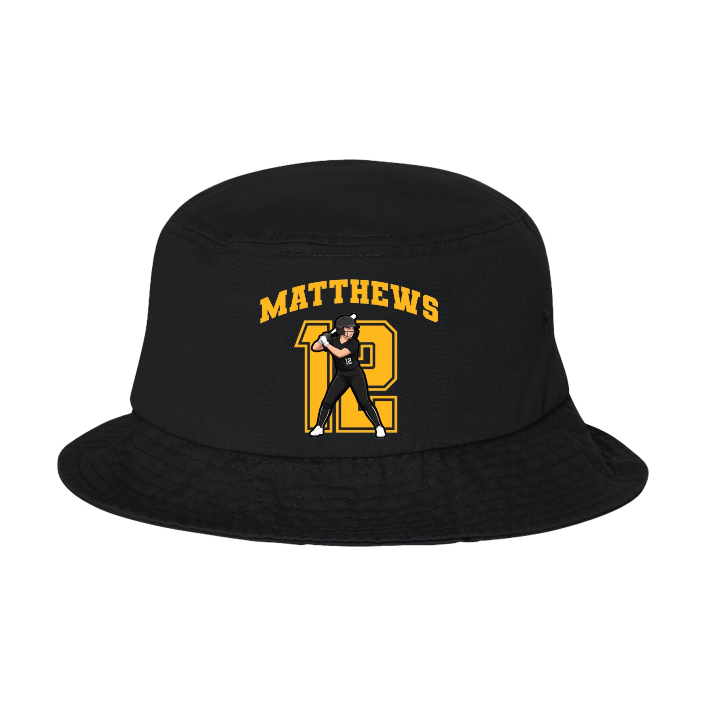 Bucket Cap — Number in Black