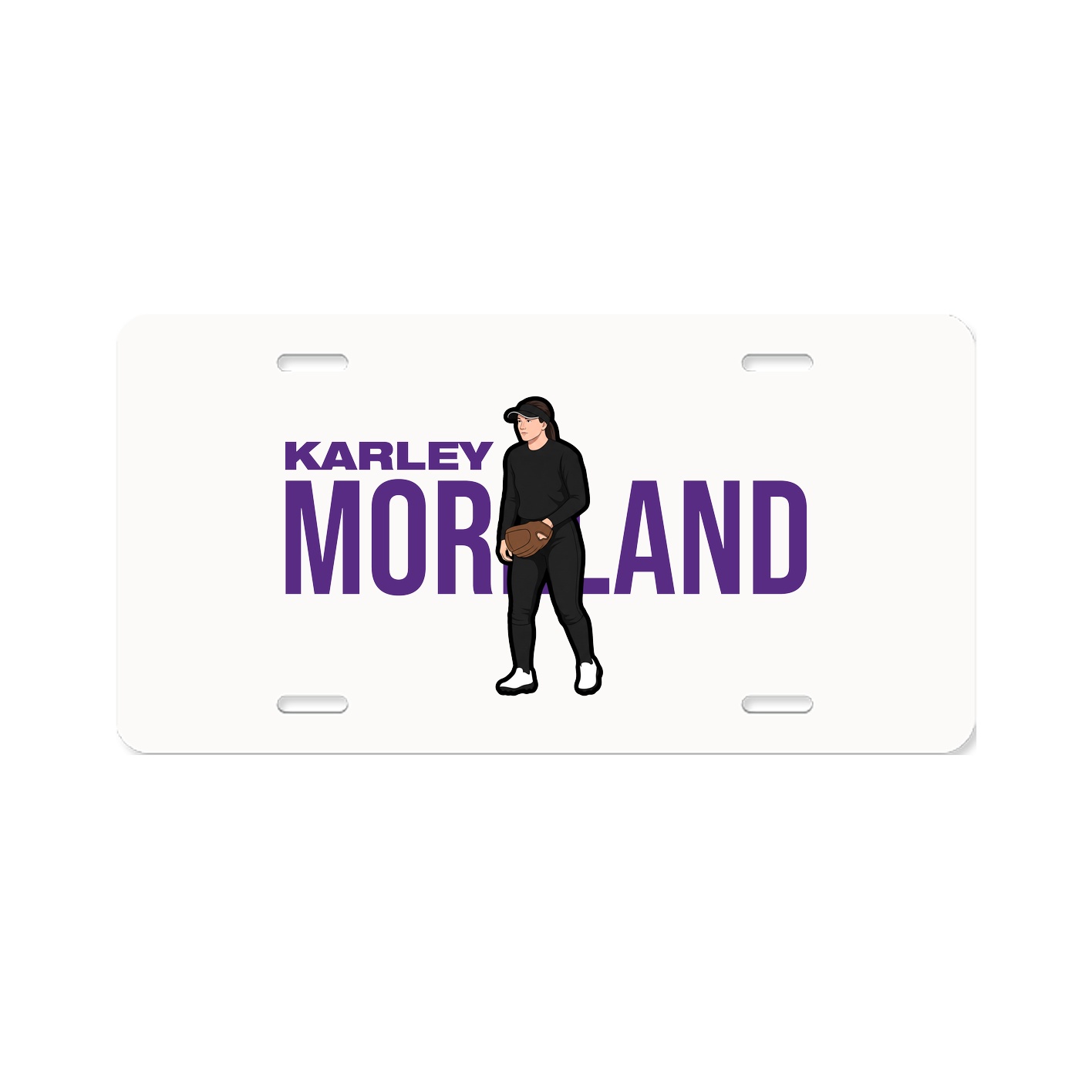 License Plate — Player Name in Classic
