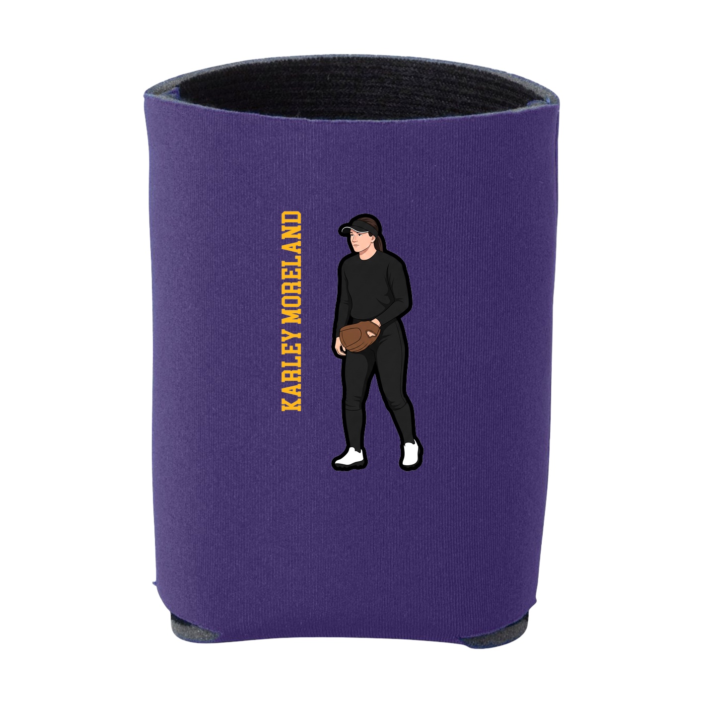 Can Holder — Name Vertical in Purple