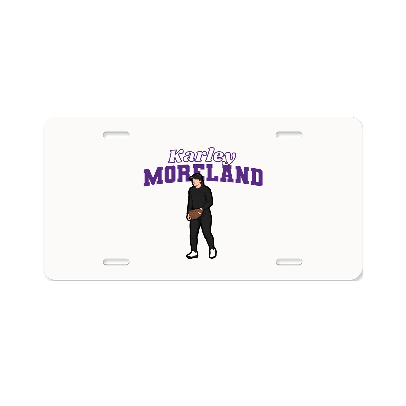 License Plate — Name Arch in Classic