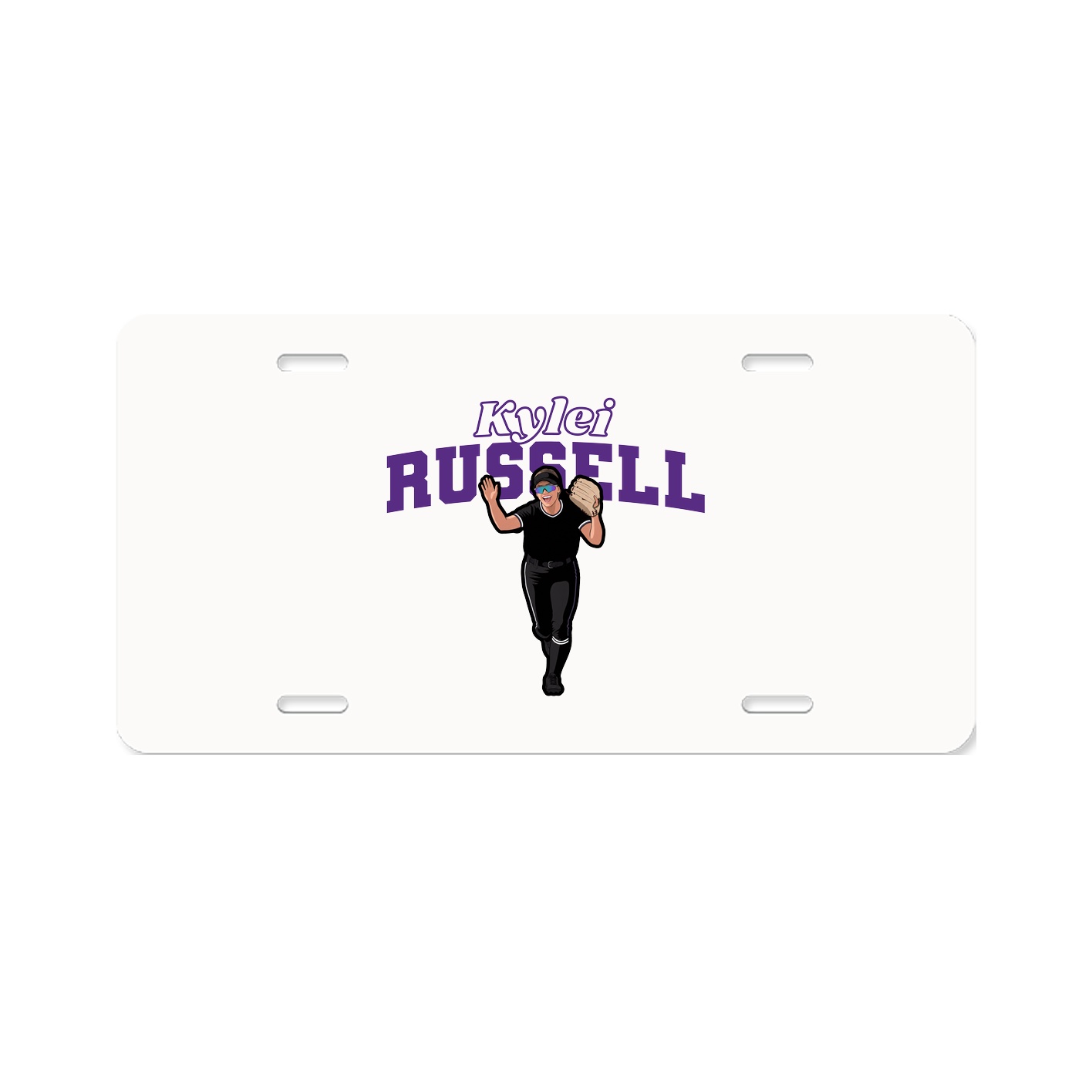 License Plate — Name Arch in Classic