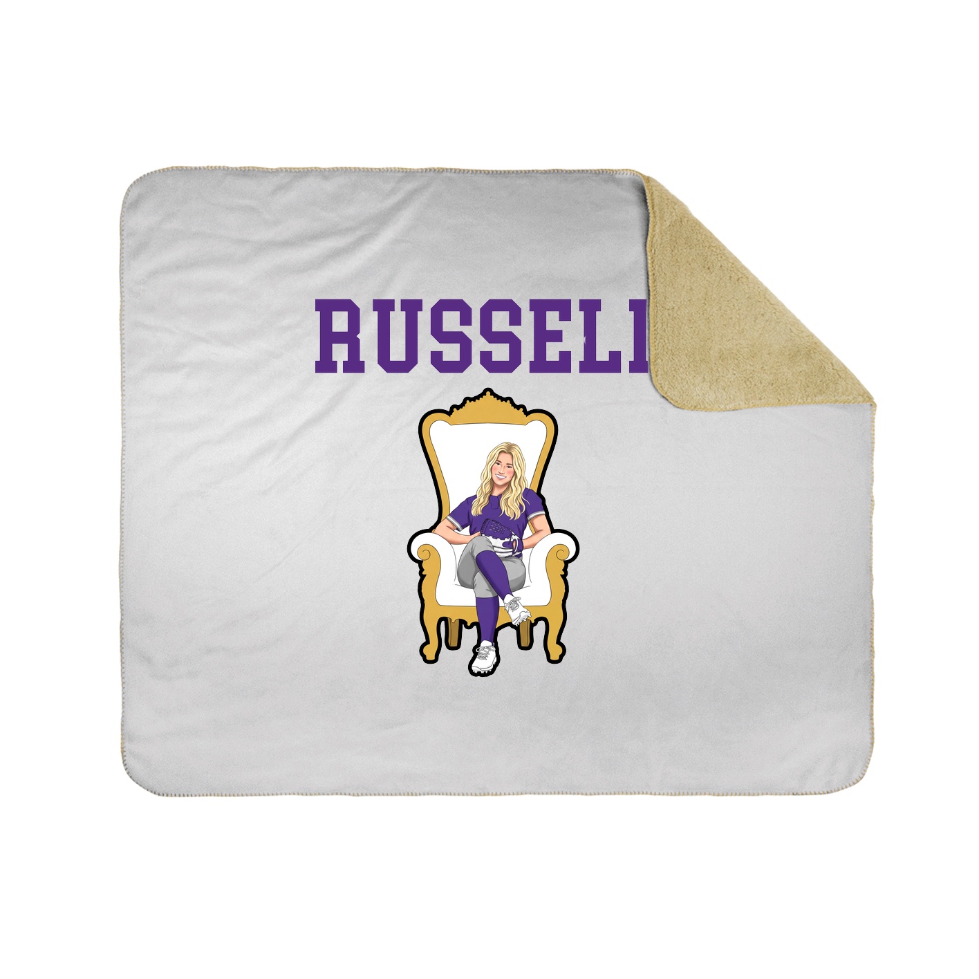 Throw Blanket — Shirsey in White