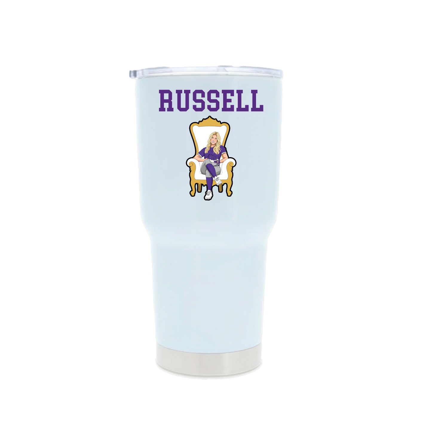 30oz Stainless Steel Tumbler — Shirsey in White
