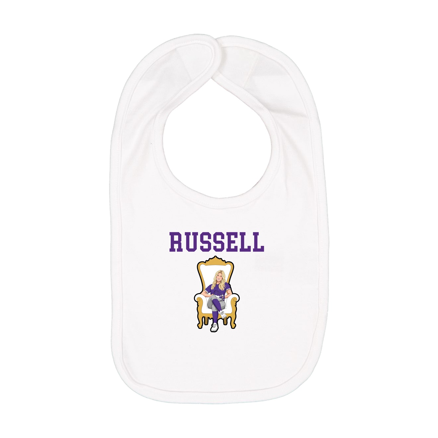 Infant Bib — Shirsey in White