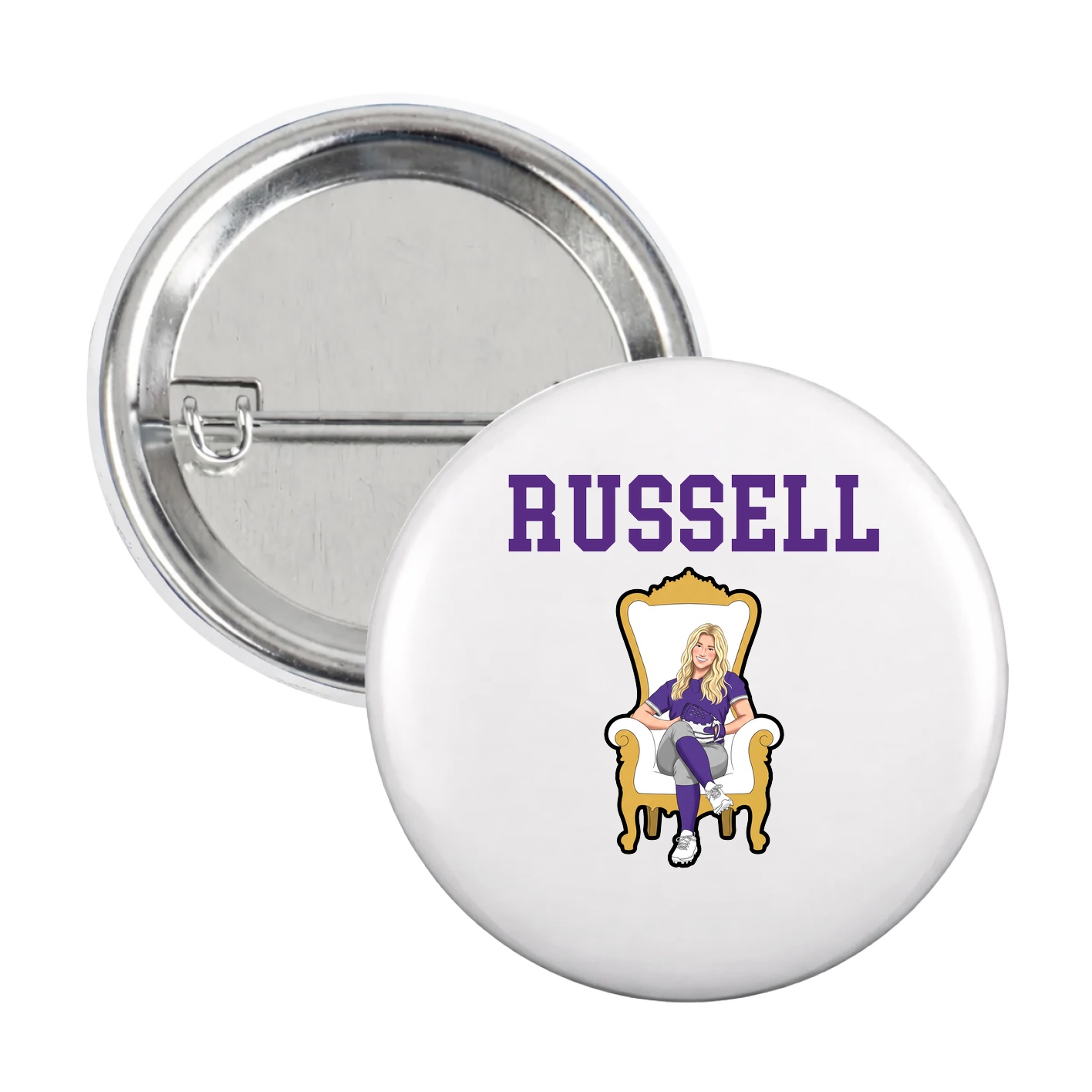Game Day Button — Shirsey in White