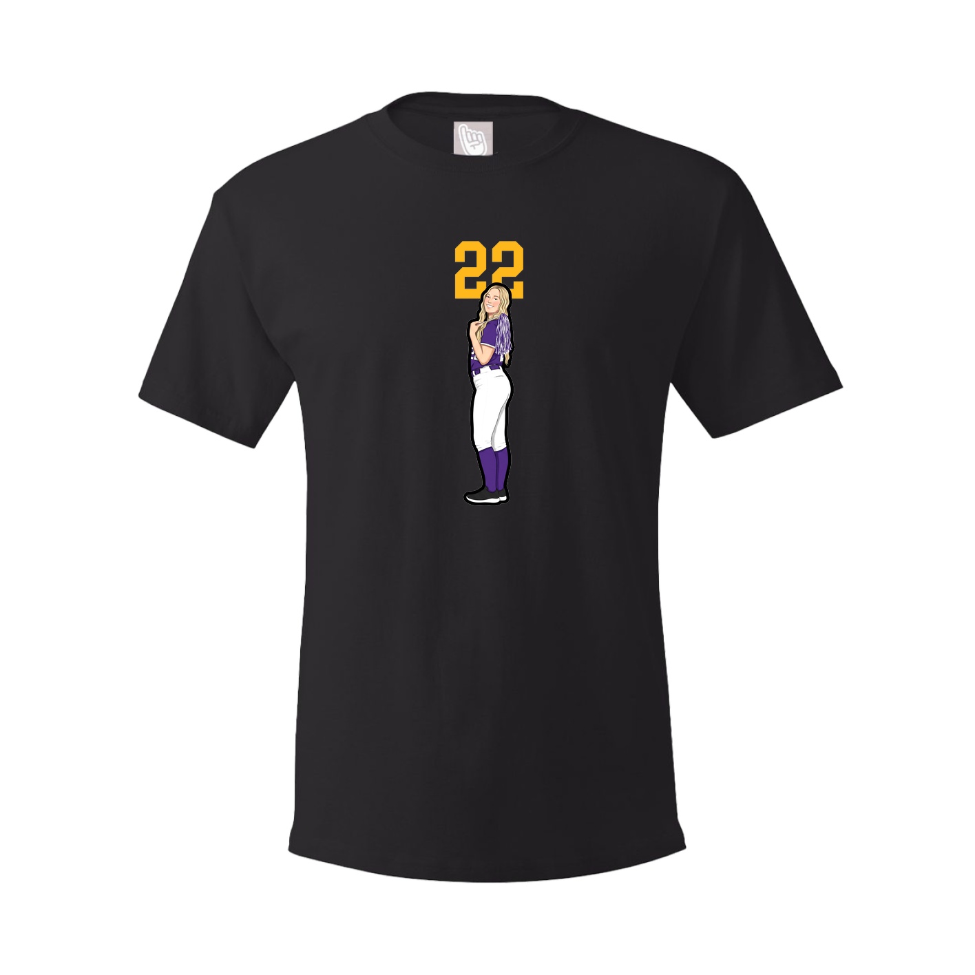 Tee — Number Top in Black