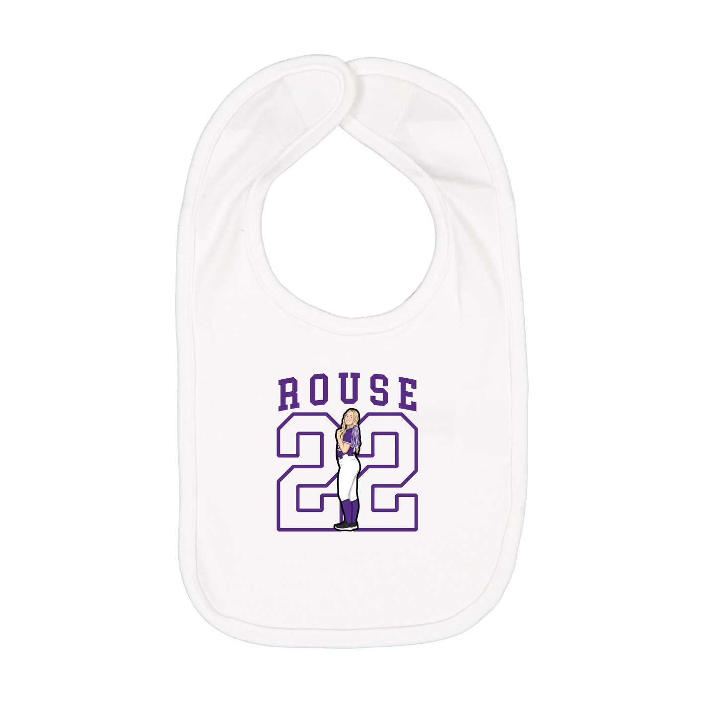 Infant Bib — Shirsey in White