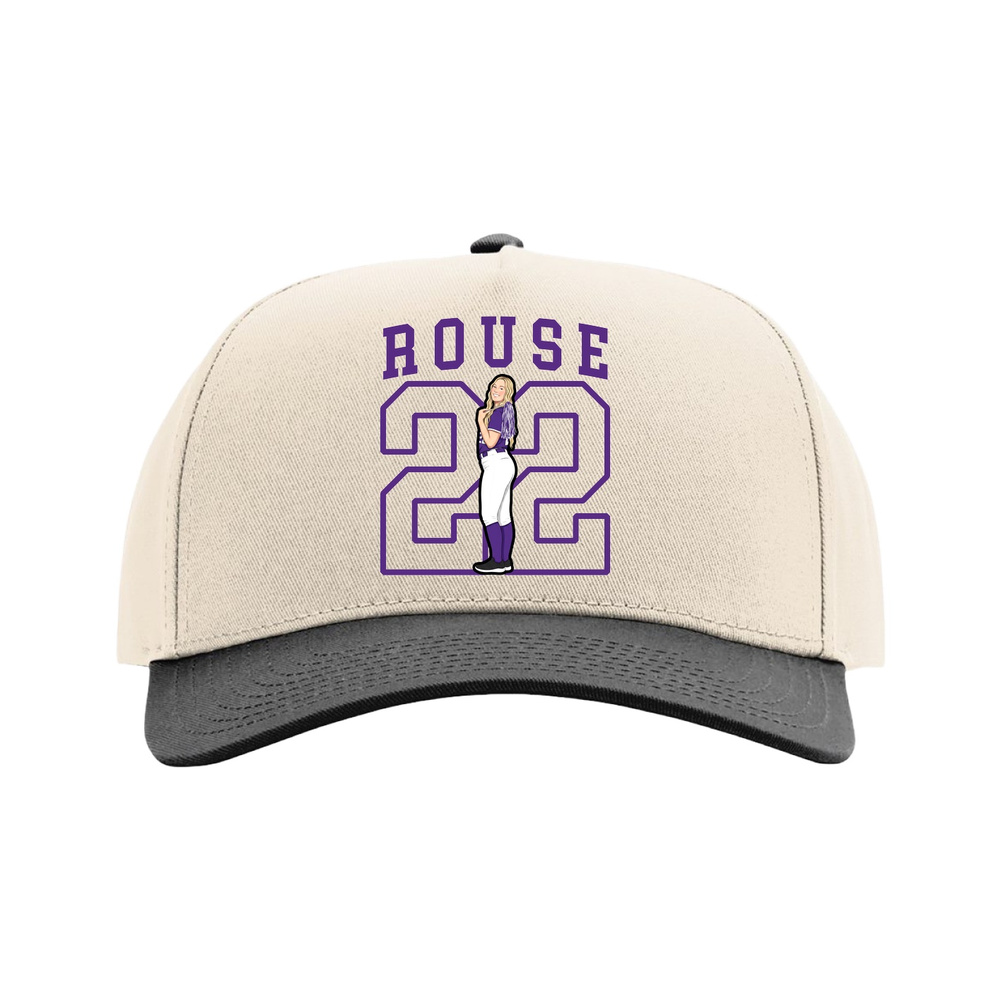 Full Fabric Five-Panel Champ Cap