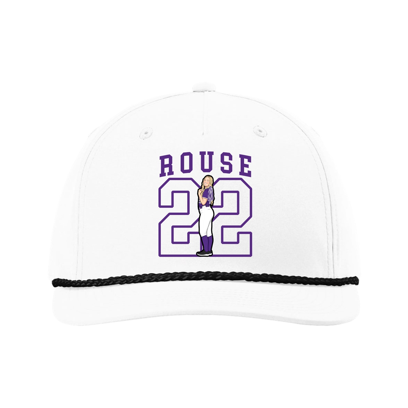 Five-Panel Classic Rope Cap — Shirsey in White
