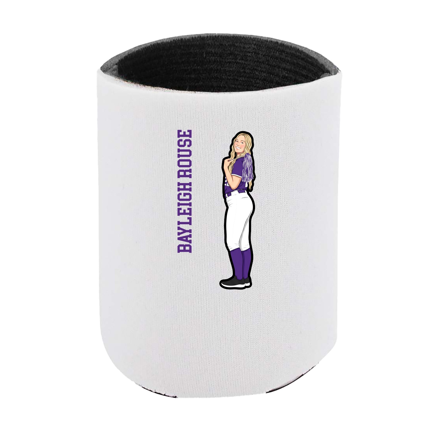 Can Holder — Name Vertical in White