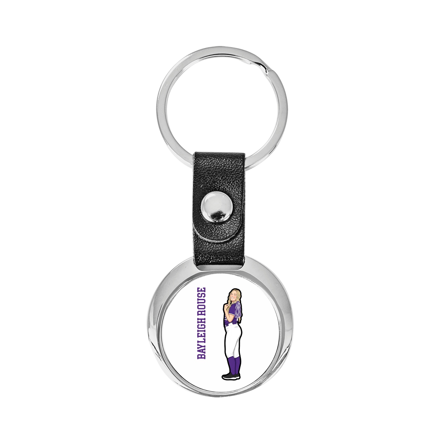 Key Chain — Name Vertical in Classic