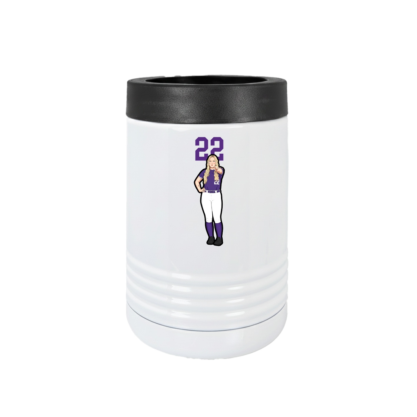 Beverage Holder — Number Top in White