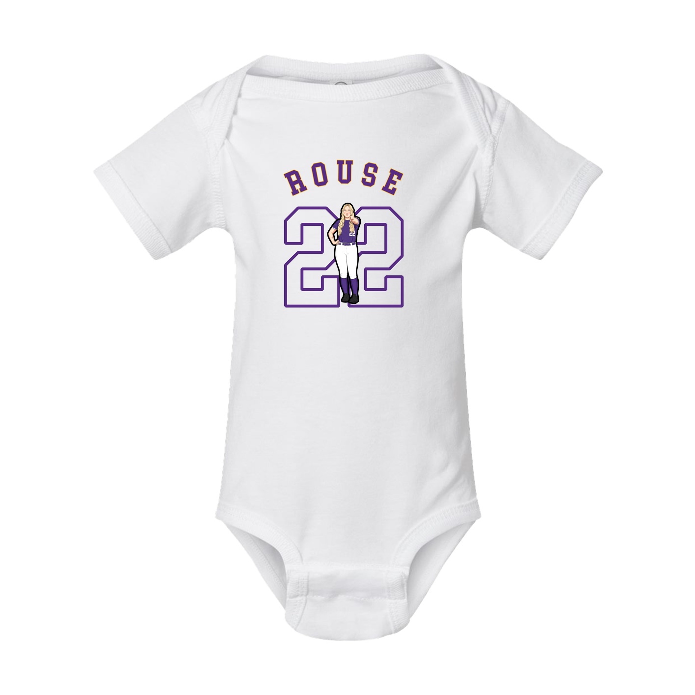 Baby Onesie — Shirsey Arch in White