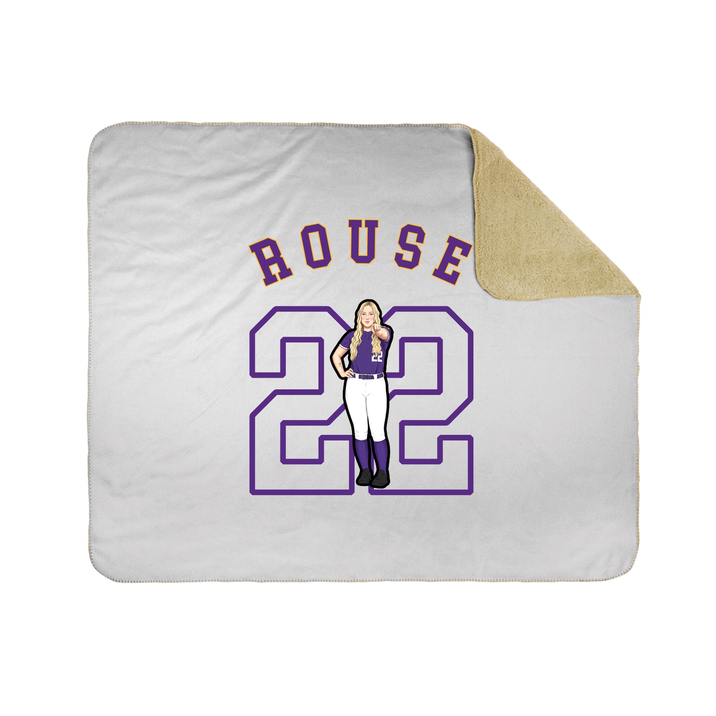 Throw Blanket — Shirsey Arch in White