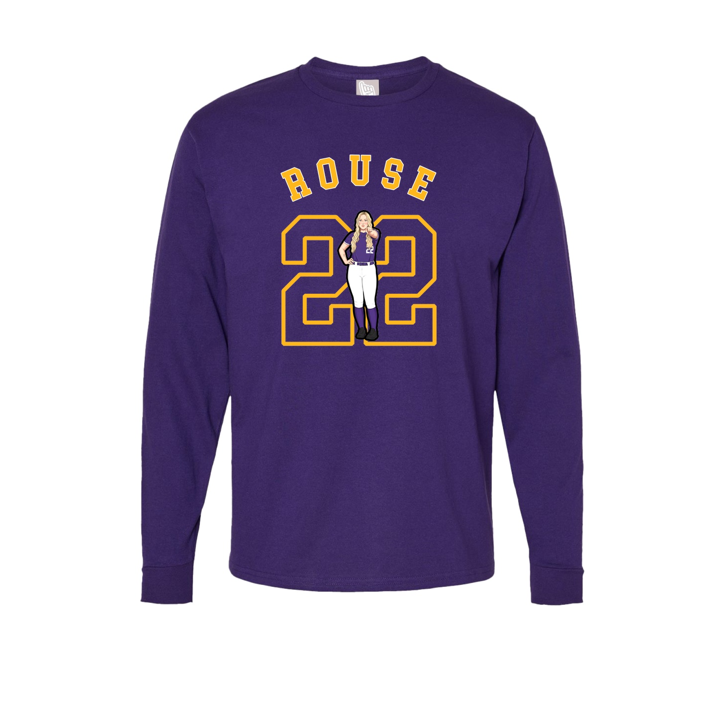 Long Sleeve Tee — Shirsey Arch in Purple