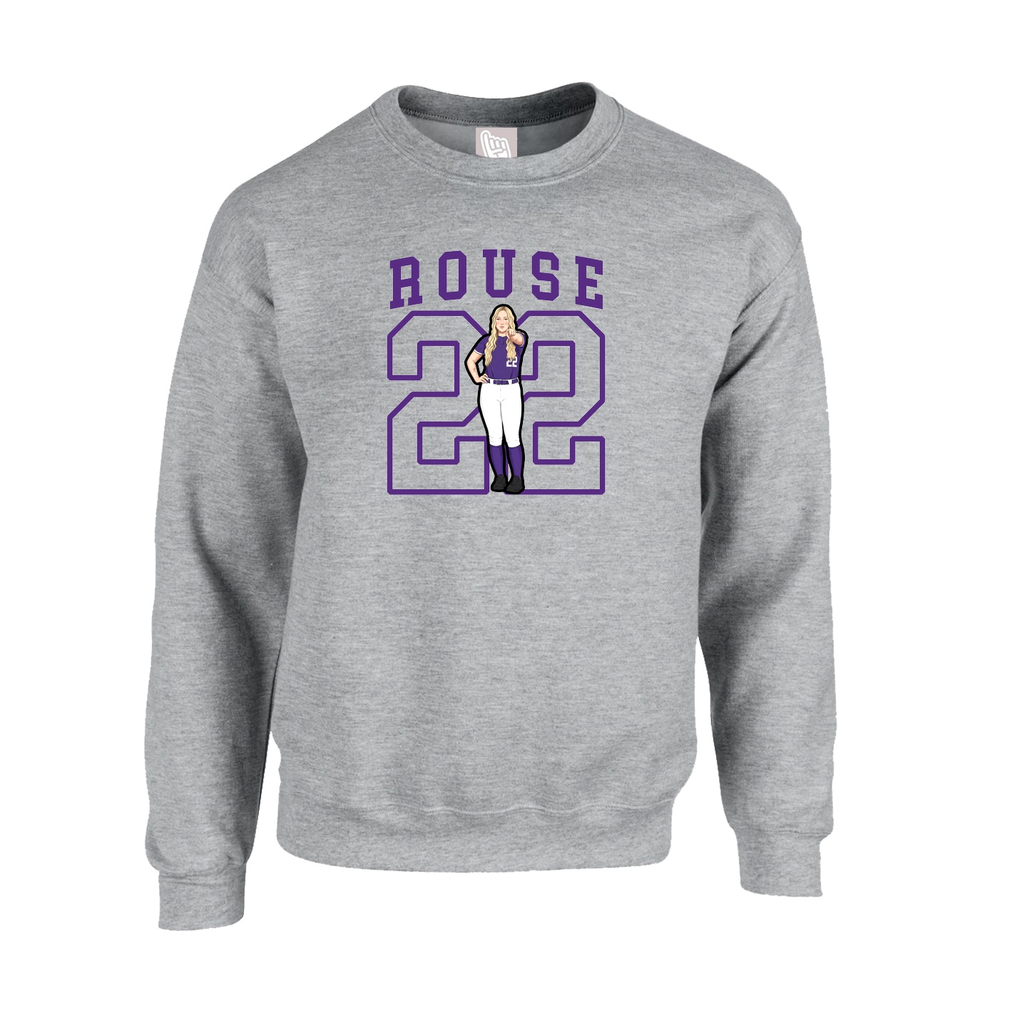 Fleece Crew — Shirsey in Grey