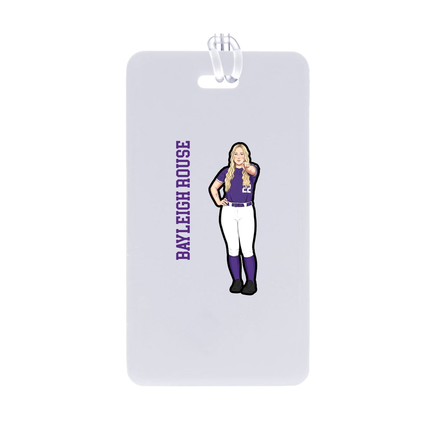 Bag Tag — Name Vertical in Classic