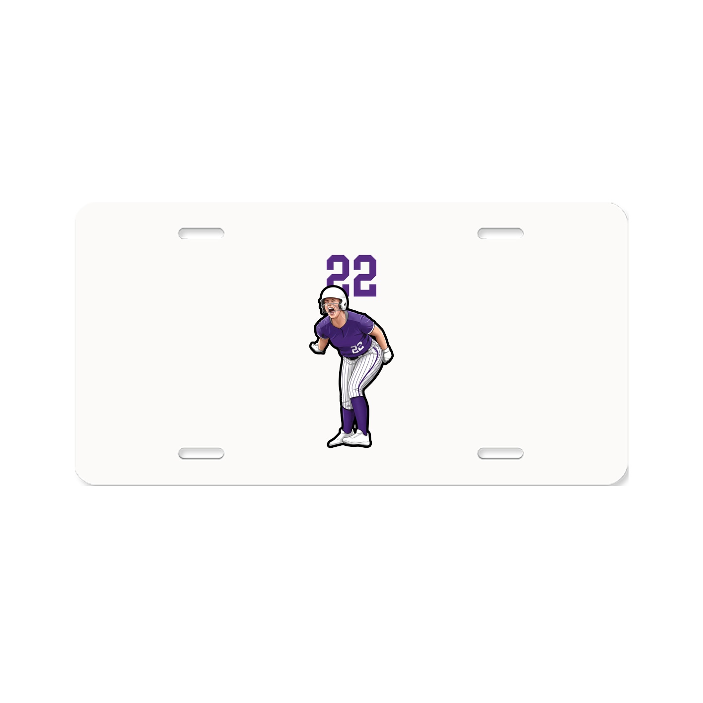 License Plate — Number Top in Classic