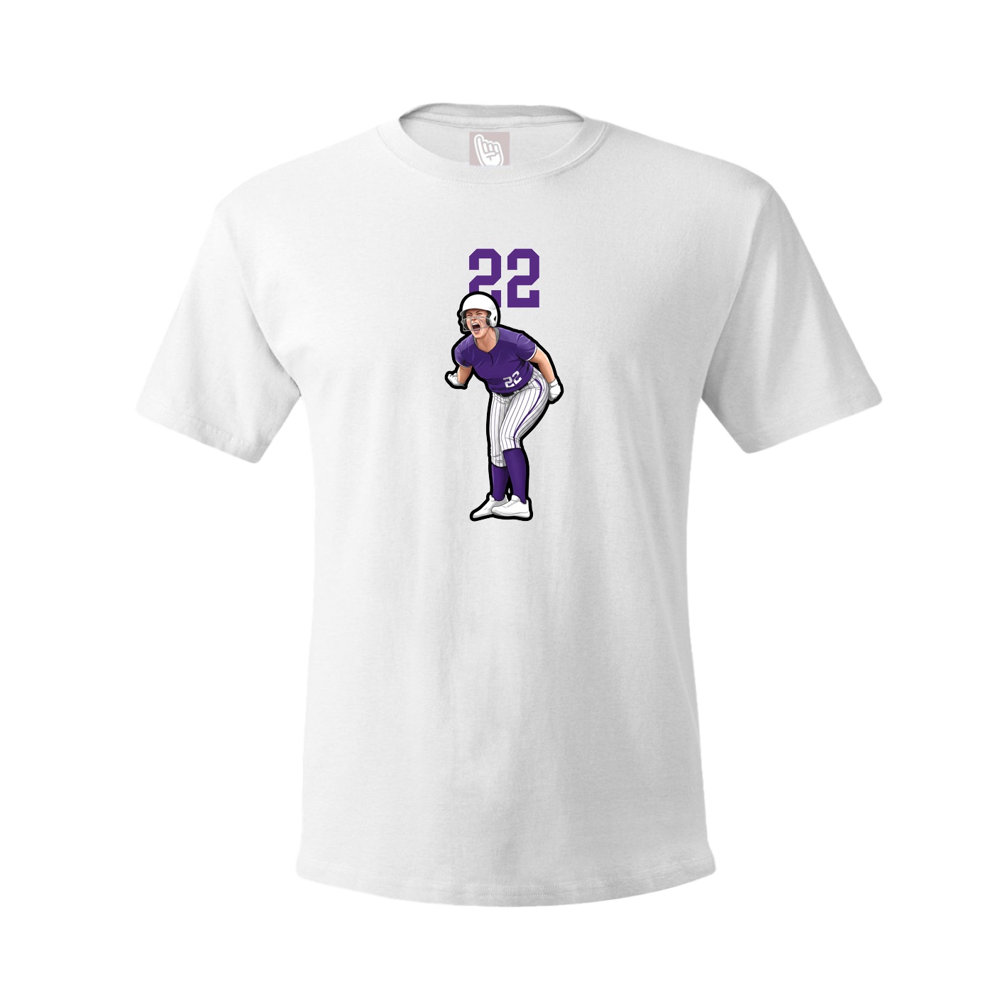 Tee — Number Top in White