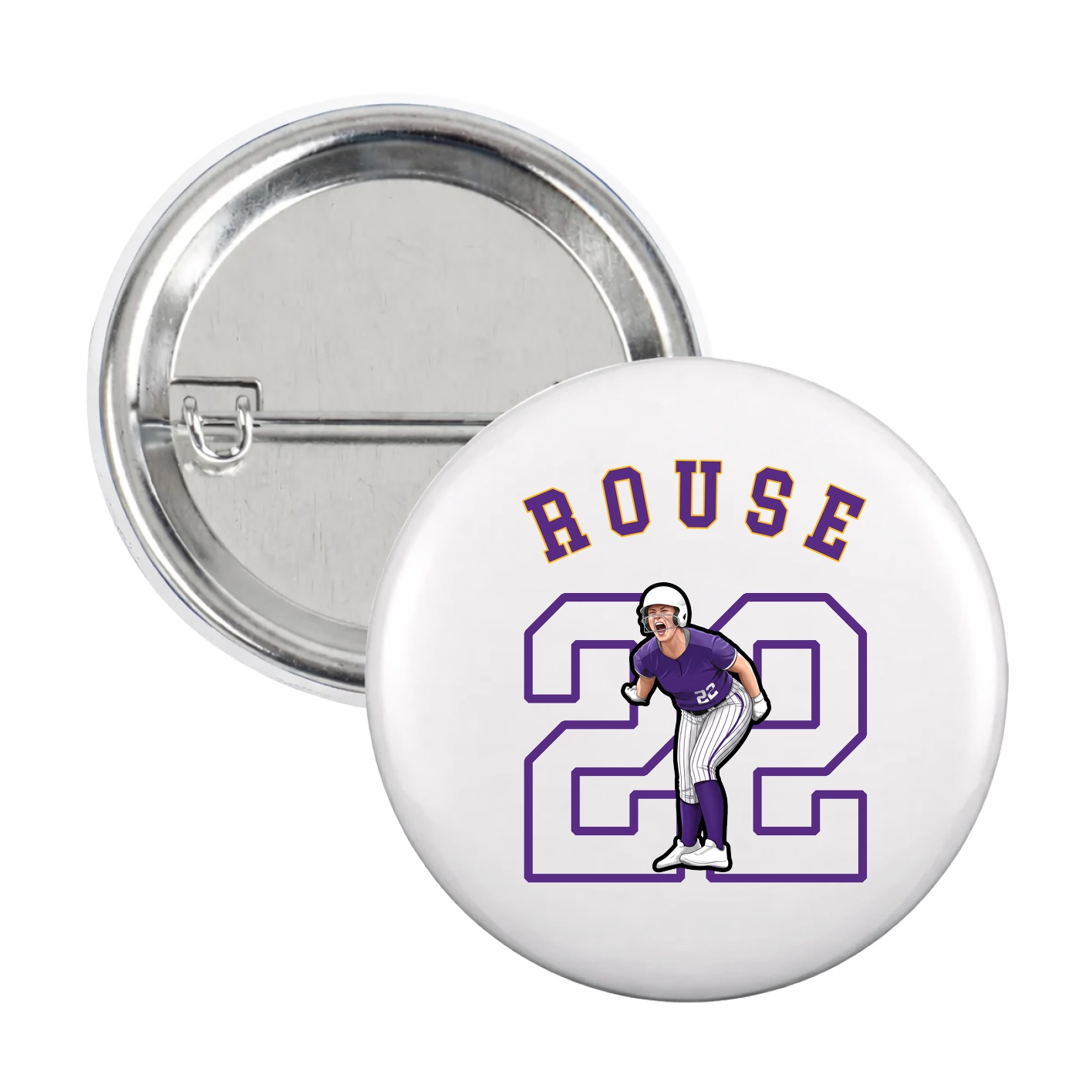 Game Day Button — Shirsey Arch in White