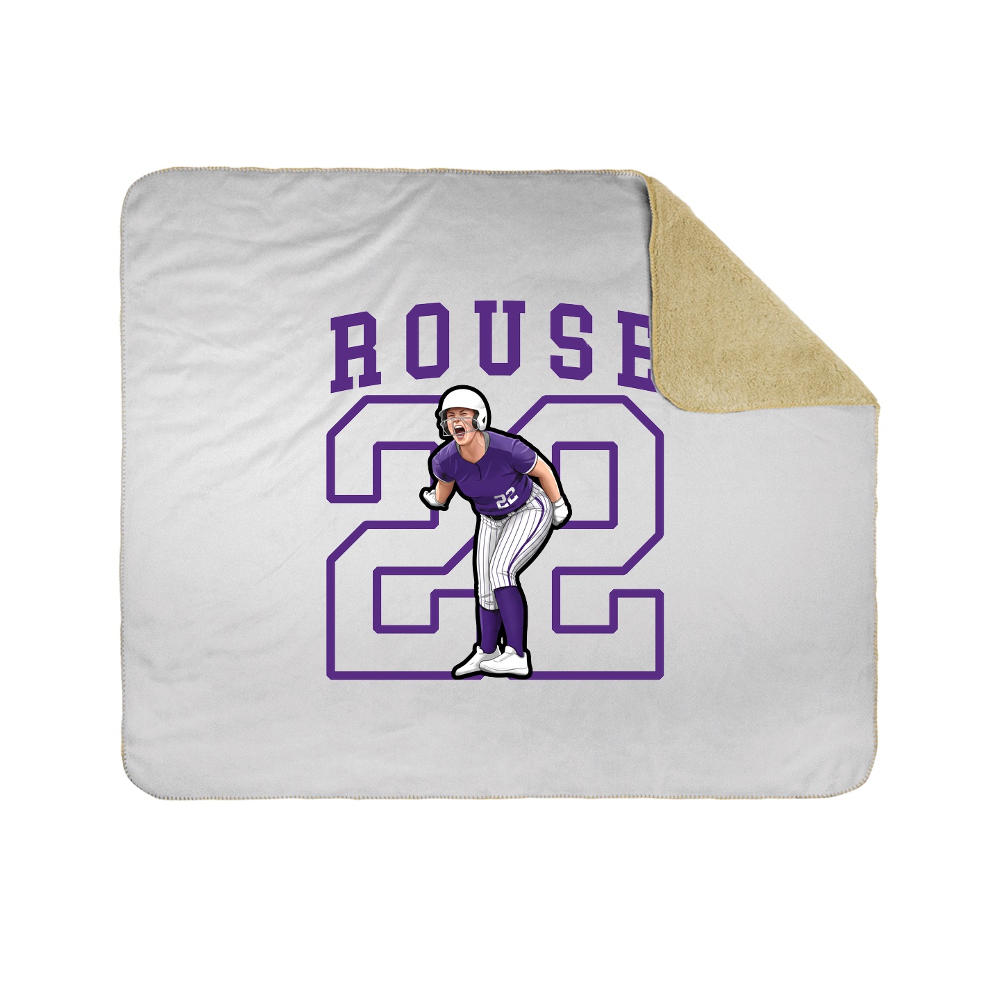 Throw Blanket — Shirsey in White