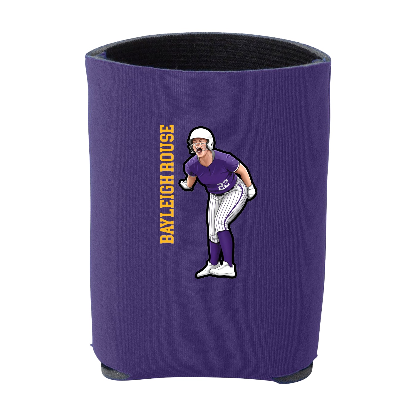 Can Holder — Name Vertical in Purple
