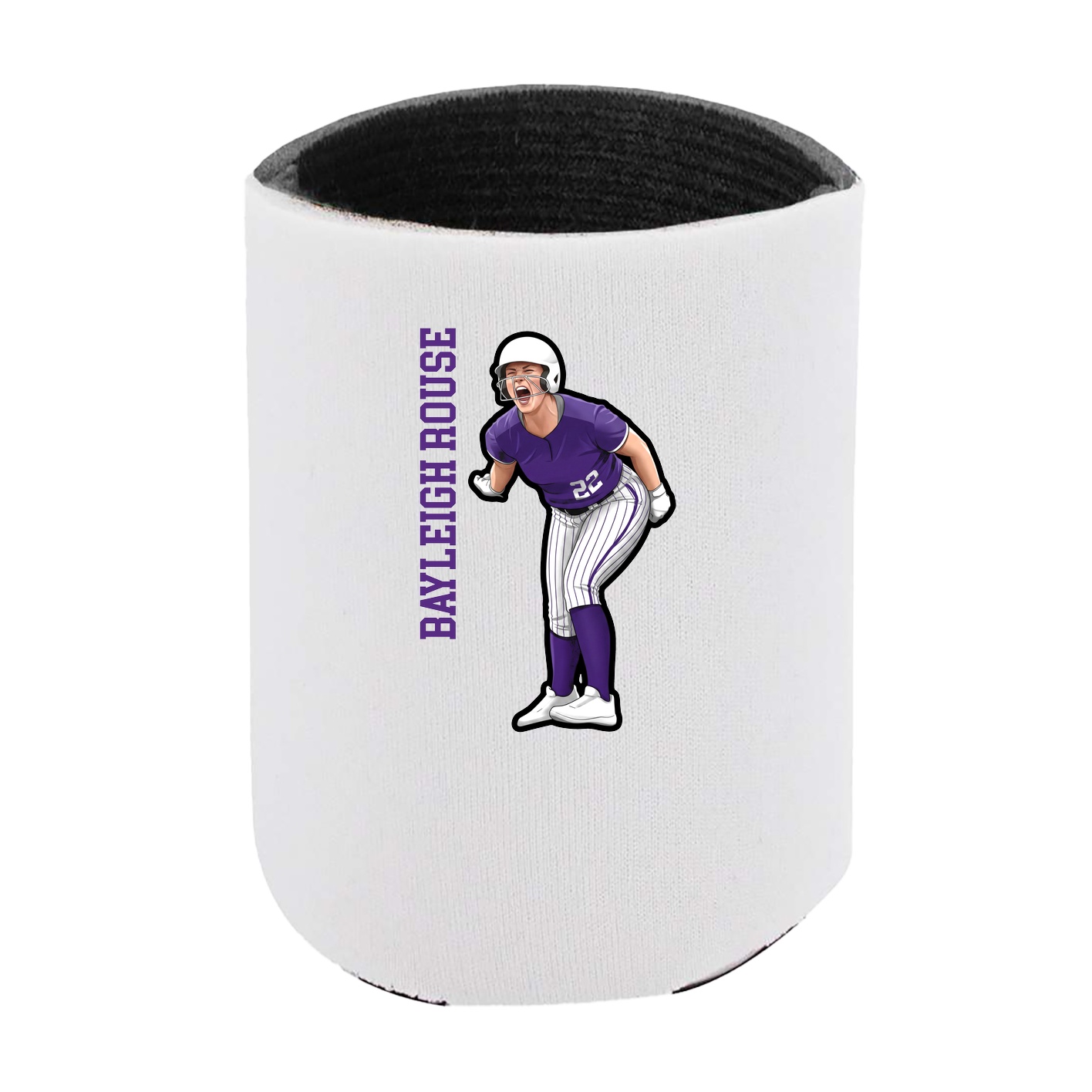 Can Holder — Name Vertical in White