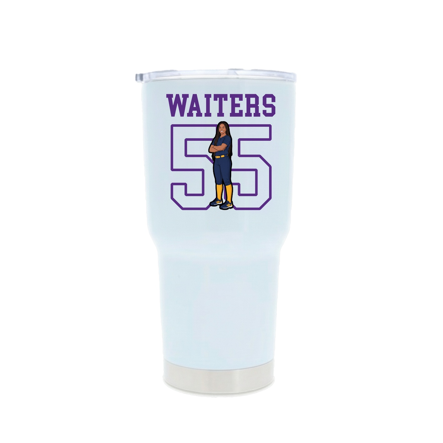 30oz Stainless Steel Tumbler — Shirsey in White