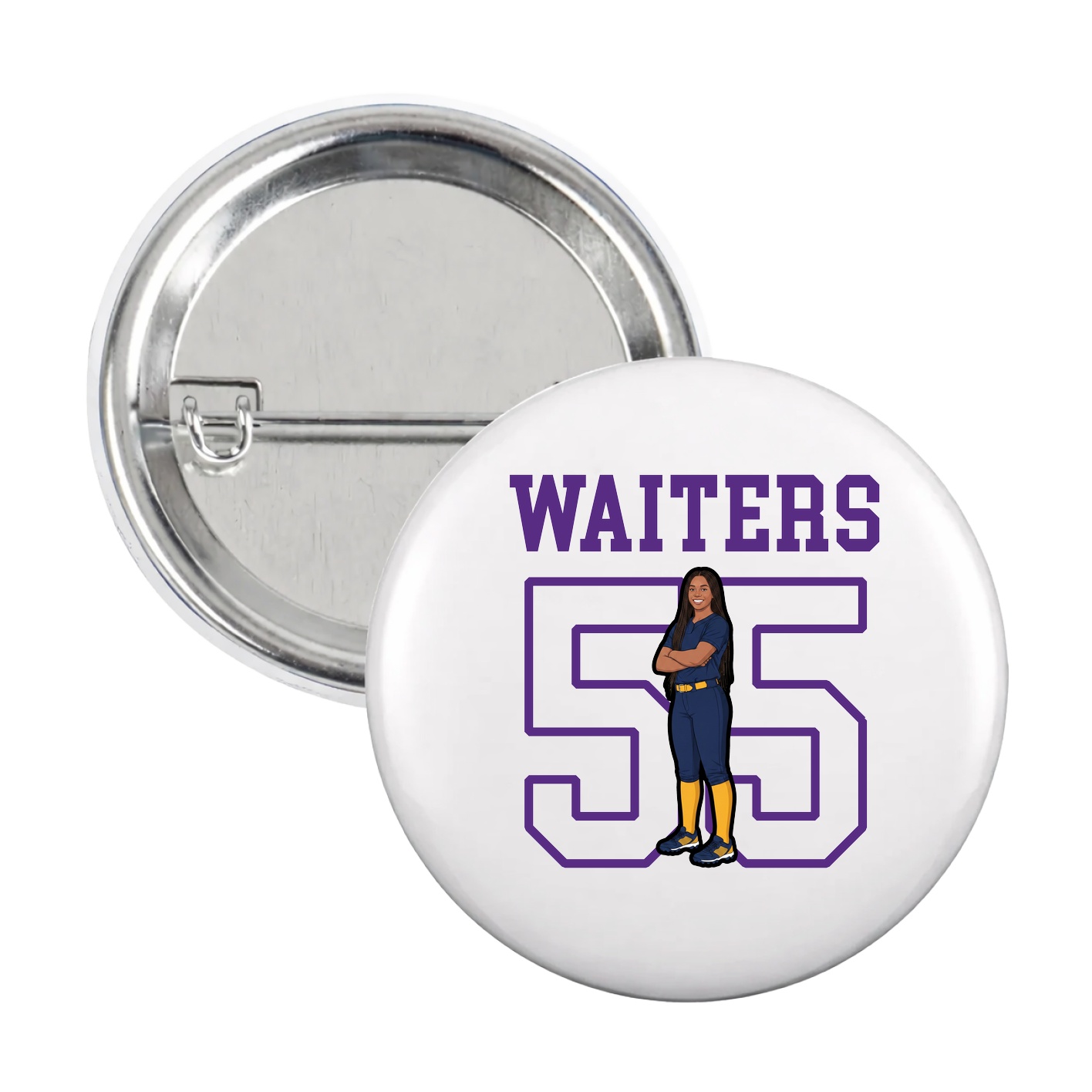Game Day Button — Shirsey in White