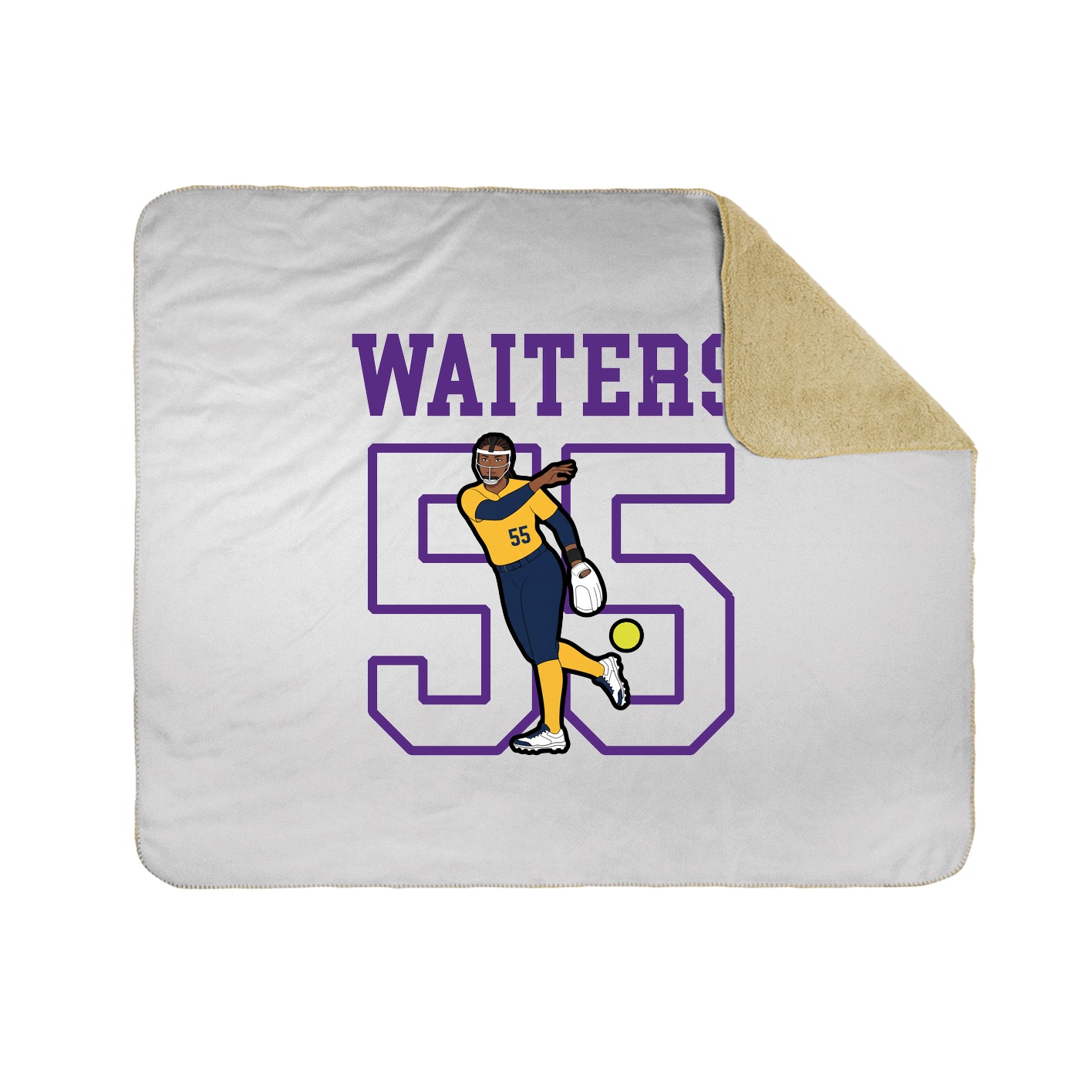 Throw Blanket — Shirsey in White