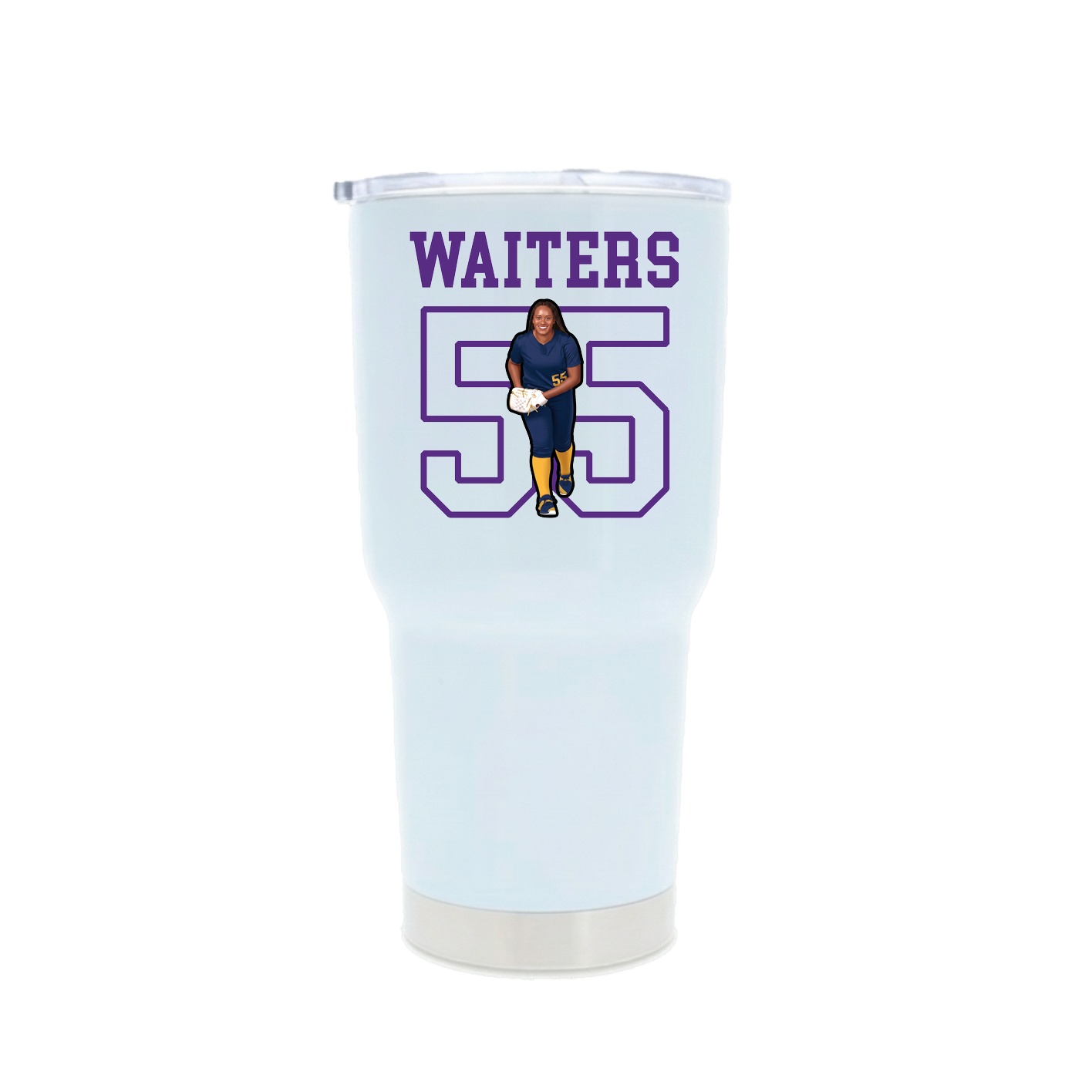 30oz Stainless Steel Tumbler — Shirsey in White