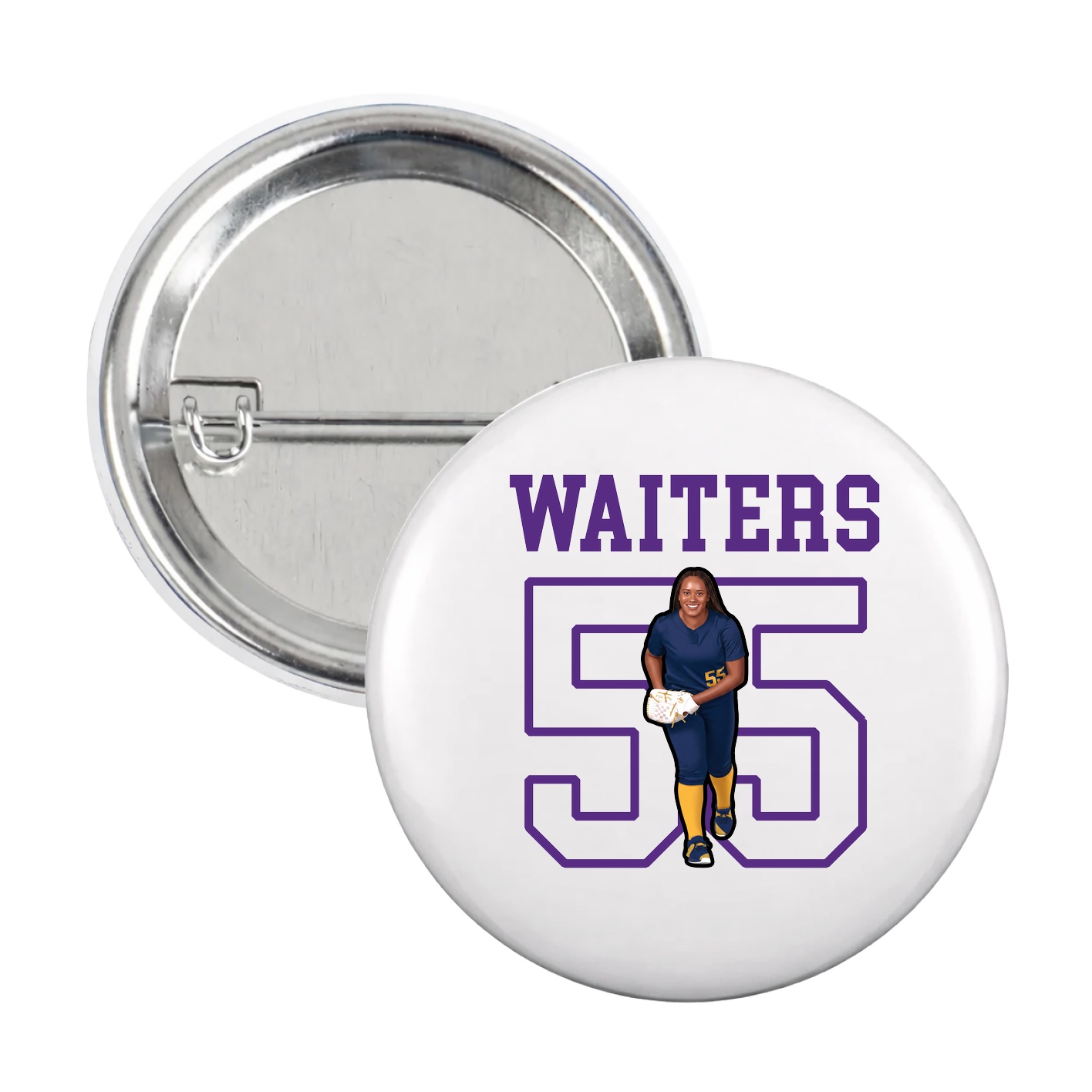 Game Day Button — Shirsey in White